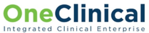 OneClinical Integrated Clinical Enterprise Logo (EUIPO, 11/02/2017)