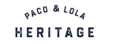 PACO & LOLA HERITAGE Logo (EUIPO, 15.02.2022)