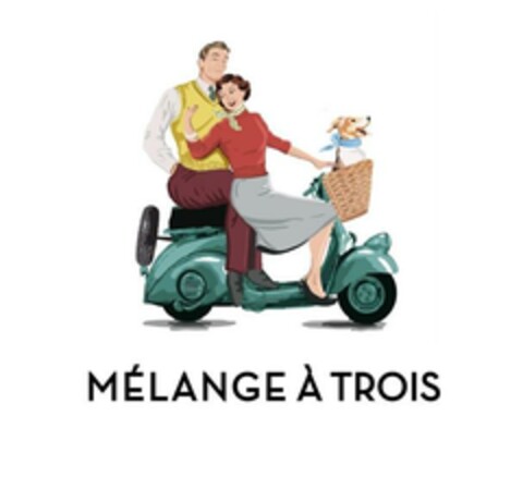 MÉLANGE À TROIS Logo (EUIPO, 02/07/2023)