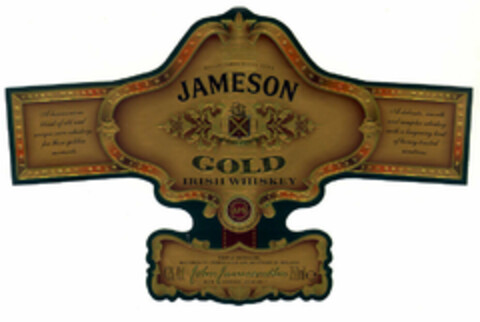 JAMESON GOLD IRISH WHISKEY Logo (EUIPO, 19.01.2000)