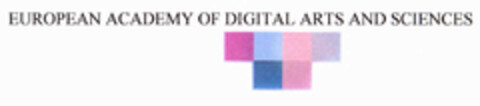 EUROPEAN ACADEMY OF DIGITAL ARTS AND SCIENCES Logo (EUIPO, 12.03.2002)