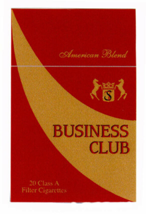 BUSINESS CLUB American Blend 20 Class A Filter Cigarettes Logo (EUIPO, 24.09.2002)