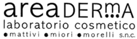 area DERmA laboratorio cosmetico mattivi miori morelli s.n.c. Logo (EUIPO, 06/01/2006)