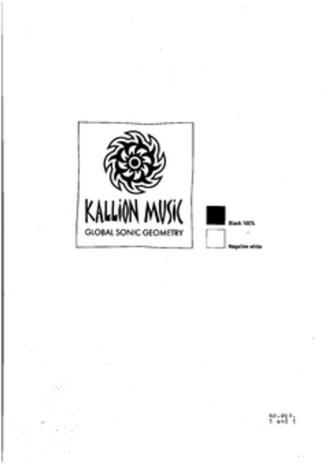 KALLION MUSIC GLOBAL SONIC GEOMETRY Logo (EUIPO, 13.12.2006)