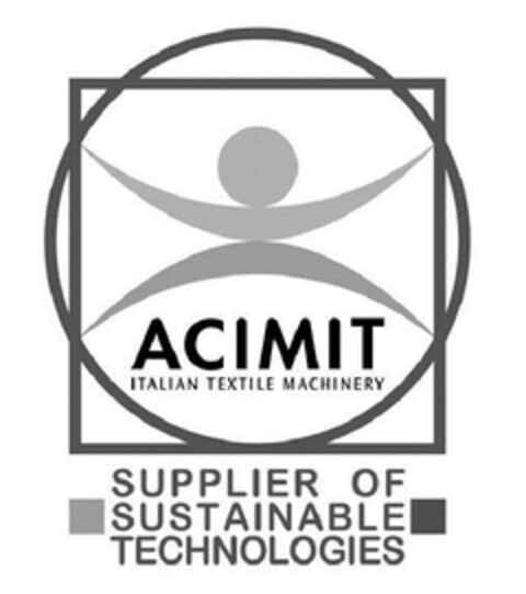 ACIMIT ITALIAN TEXTILE MACHINERY SUPPLIER OF SUSTAINABLE TECHNOLOGIES Logo (EUIPO, 16.09.2011)