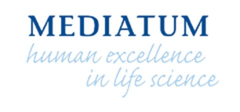 MEDIATUM human excellence in life science Logo (EUIPO, 10/13/2011)
