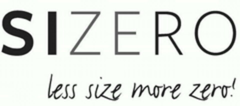 sizero less size more zero! Logo (EUIPO, 23.12.2015)