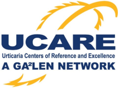 UCARE Urticaria Centers of Reference and Excellence - A GA²LEN Network Logo (EUIPO, 04.09.2017)