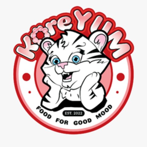 KoreYUM FOOD FOR GOOD MOOD EST. 2022 Logo (EUIPO, 04/01/2022)