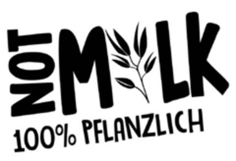 NOT MILK 100% PFLANZLICH Logo (EUIPO, 18.01.2023)