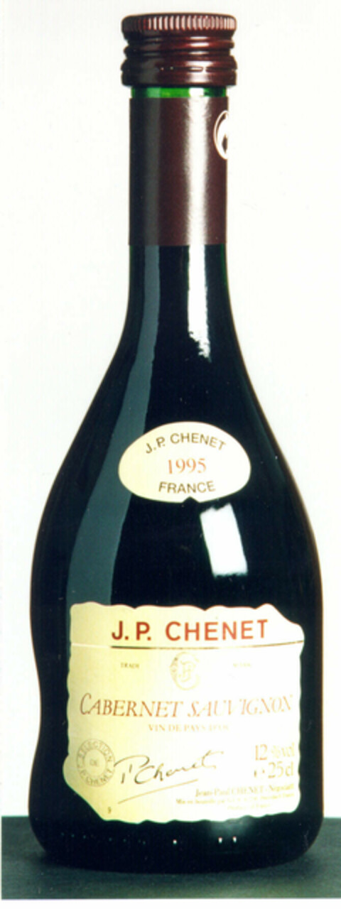 CABERNET SAUVIGNON J.P. CHENET 1995 FRANCE Logo (EUIPO, 06.03.1997)