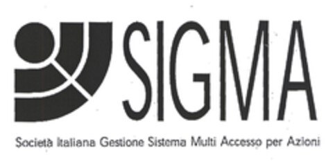 SIGMA Società Italiana Gestione Sistema Multi Accesso per Azioni Logo (EUIPO, 01/18/2002)