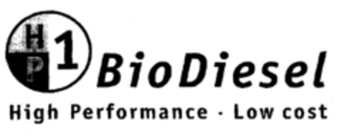 HP 1 BioDiesel High Performance · Low cost Logo (EUIPO, 13.02.2002)