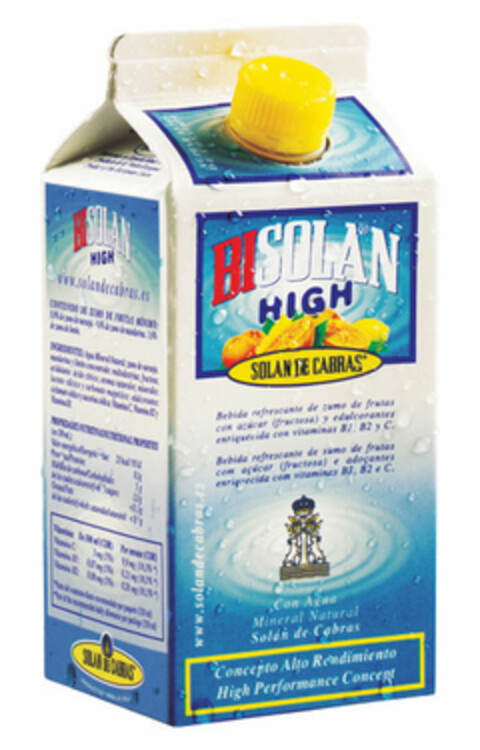 BISOLAN HIGH SOLAN DE CABRAS Logo (EUIPO, 27.10.2003)