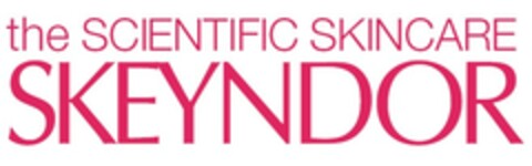 the SCIENTIFIC SKINCARE SKEYNDOR Logo (EUIPO, 09.03.2006)