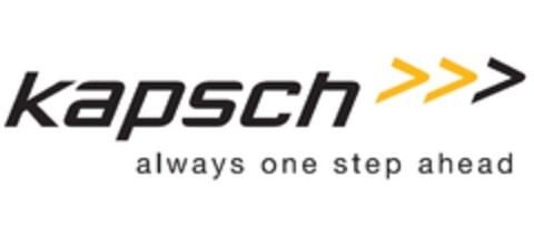 Kapsch>>> always one step ahead Logo (EUIPO, 15.02.2007)