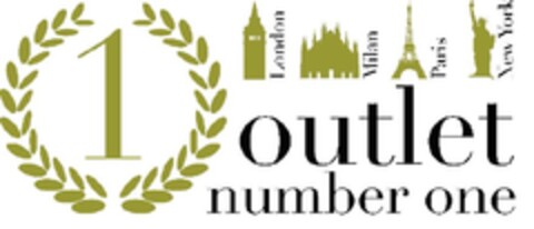 1 LONDON MILAN PARIS NEW YORK OUTLET NUMBER ONE Logo (EUIPO, 09/17/2013)