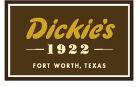 Dickie's 1922 Fort Worth, Texas Logo (EUIPO, 28.07.2015)