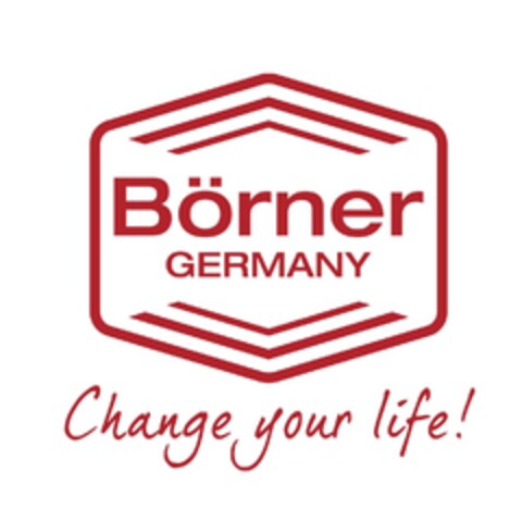 Börner GERMANY Change your life! Logo (EUIPO, 31.08.2017)