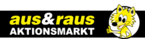 aus & raus AKTIONSMARKT Logo (EUIPO, 17.05.2018)