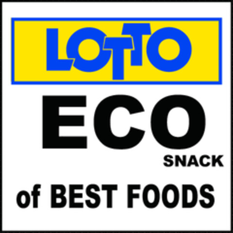 LOTTO ECO SNACK of BEST FOODS Logo (EUIPO, 03/28/2019)