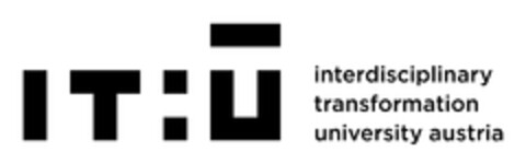 IT:U interdisciplinary transformation university austria Logo (EUIPO, 11/23/2023)