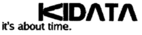 KIDATA it's about time Logo (EUIPO, 11/07/2000)