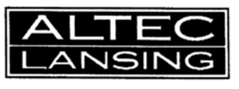 ALTEC LANSING Logo (EUIPO, 08.01.2002)