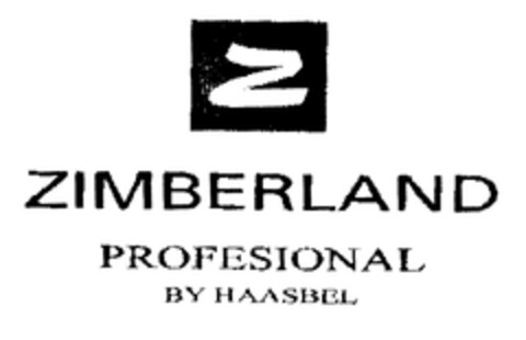 Z ZIMBERLAND PROFESIONAL BY HAASBEL Logo (EUIPO, 03/19/2002)
