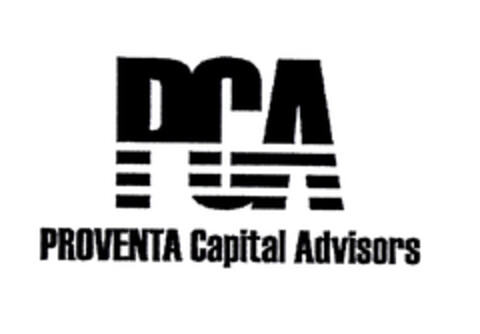 PCA PROVENTA Capital Advisors Logo (EUIPO, 02.05.2003)