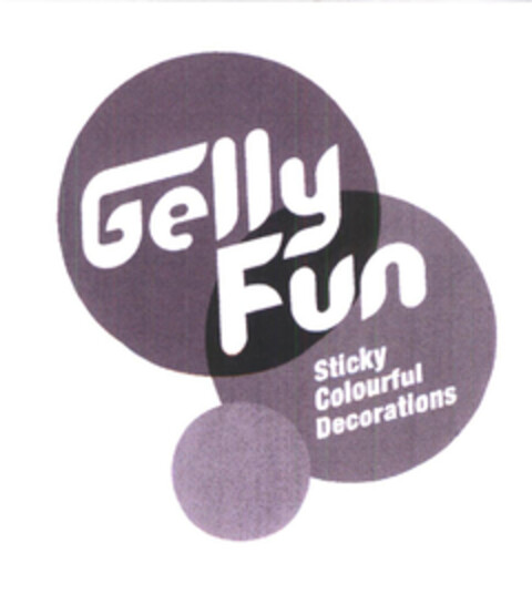 Gelly Fun Sticky Colorful Decorations Logo (EUIPO, 02.01.2004)