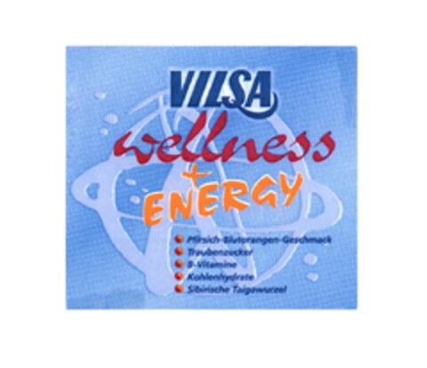 VILSA wellness + ENERGY Logo (EUIPO, 26.08.2005)