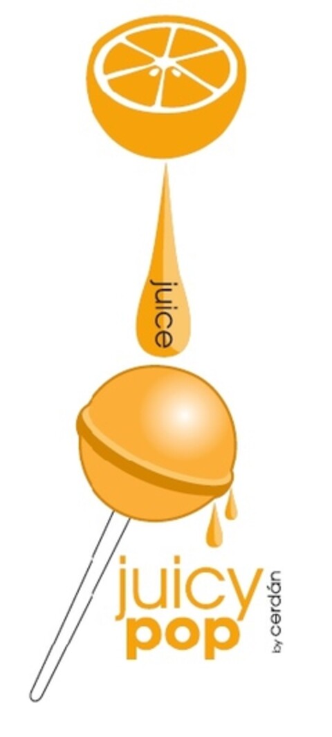 JUICE JUICY POP BY CERDAN JUICE Logo (EUIPO, 11.01.2011)