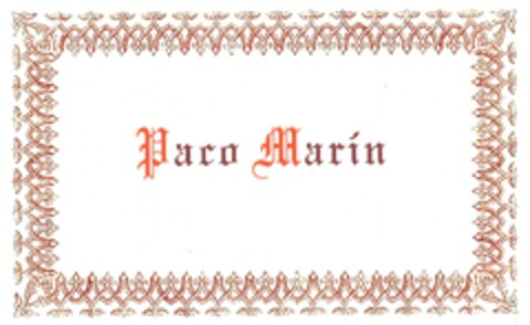 PACO MARÍN Logo (EUIPO, 07.05.2012)