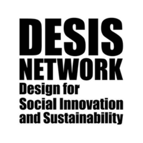DESIS NETWORK DESIGN FOR SOCIAL INNOVATION AND SUSTAINABILITY Logo (EUIPO, 06.02.2014)