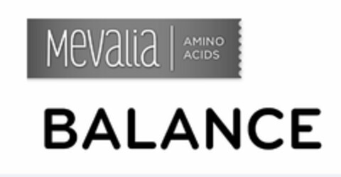 Mevalia Balance Amino Acids Logo (EUIPO, 07/15/2015)