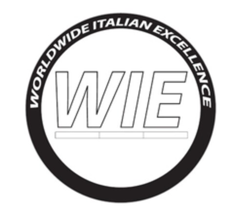 WIE WORLDWIDE ITALIAN EXCELLENCE Logo (EUIPO, 01/17/2017)