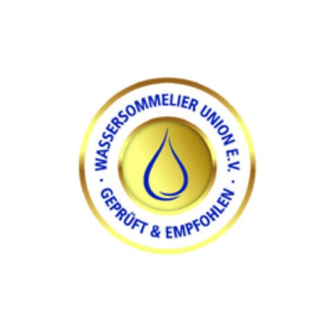 WASSERSOMMELIER UNION E.V. GEPRÜFT & EMPFOHLEN Logo (EUIPO, 21.03.2017)