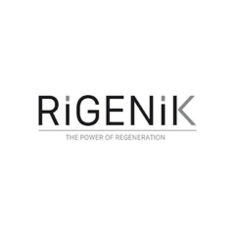 RIGENIK THE POWER OF REGENERATION Logo (EUIPO, 18.03.2024)