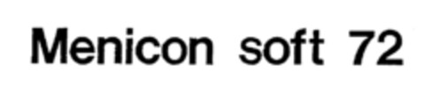 Menicon soft 72 Logo (EUIPO, 30.05.1996)