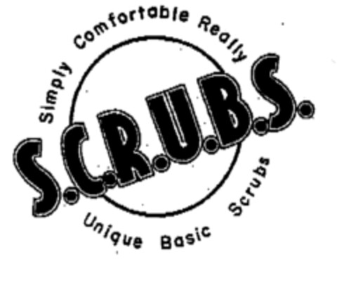 S.C.R.U.B.S. Simply Comfortable Really Unique Basic Scrubs Logo (EUIPO, 26.06.1997)