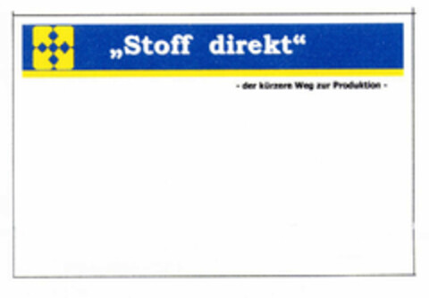 "Stoff direkt" - der kürzere Weg zur Produktion - Logo (EUIPO, 22.10.2002)