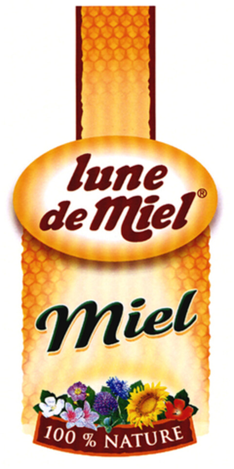 lune de Miel Miel 100% NATURE Logo (EUIPO, 07/29/2004)