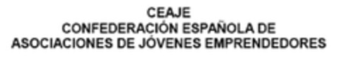 CEAJE CONFEDERACIÓN ESPAÑOLA DE ASOCIACIONES DE JÓVENES EMPRENDEDORES Logo (EUIPO, 11/29/2011)