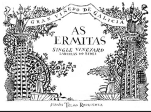 Gran viñedo de Galicia, AS ERMITAS, Single Vineyard Ladeiras do Bibei, Viñedos Telmo Rodriguez Logo (EUIPO, 11/15/2013)