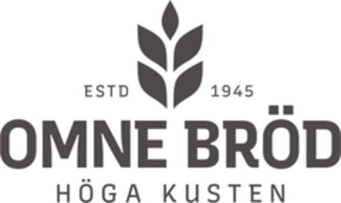 ESTD 1945 OMNE BRÖD HÖGA KUSTEN Logo (EUIPO, 25.03.2022)