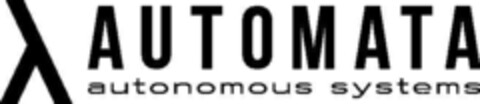 λ AUTOMATA autonomous systems Logo (EUIPO, 17.10.2022)