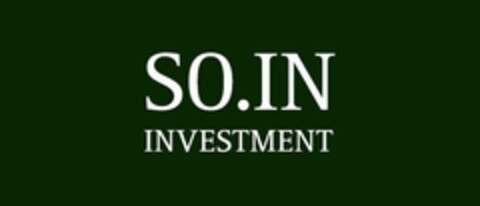 SO.IN INVESTMENT Logo (EUIPO, 06/12/2023)