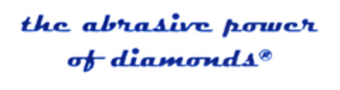 the abrasive power of diamonds Logo (EUIPO, 20.08.2003)
