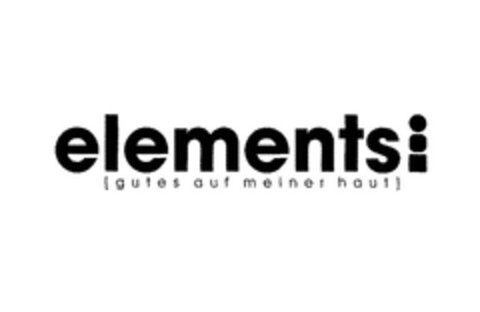 elements [gutes auf meiner haut] Logo (EUIPO, 10/04/2005)